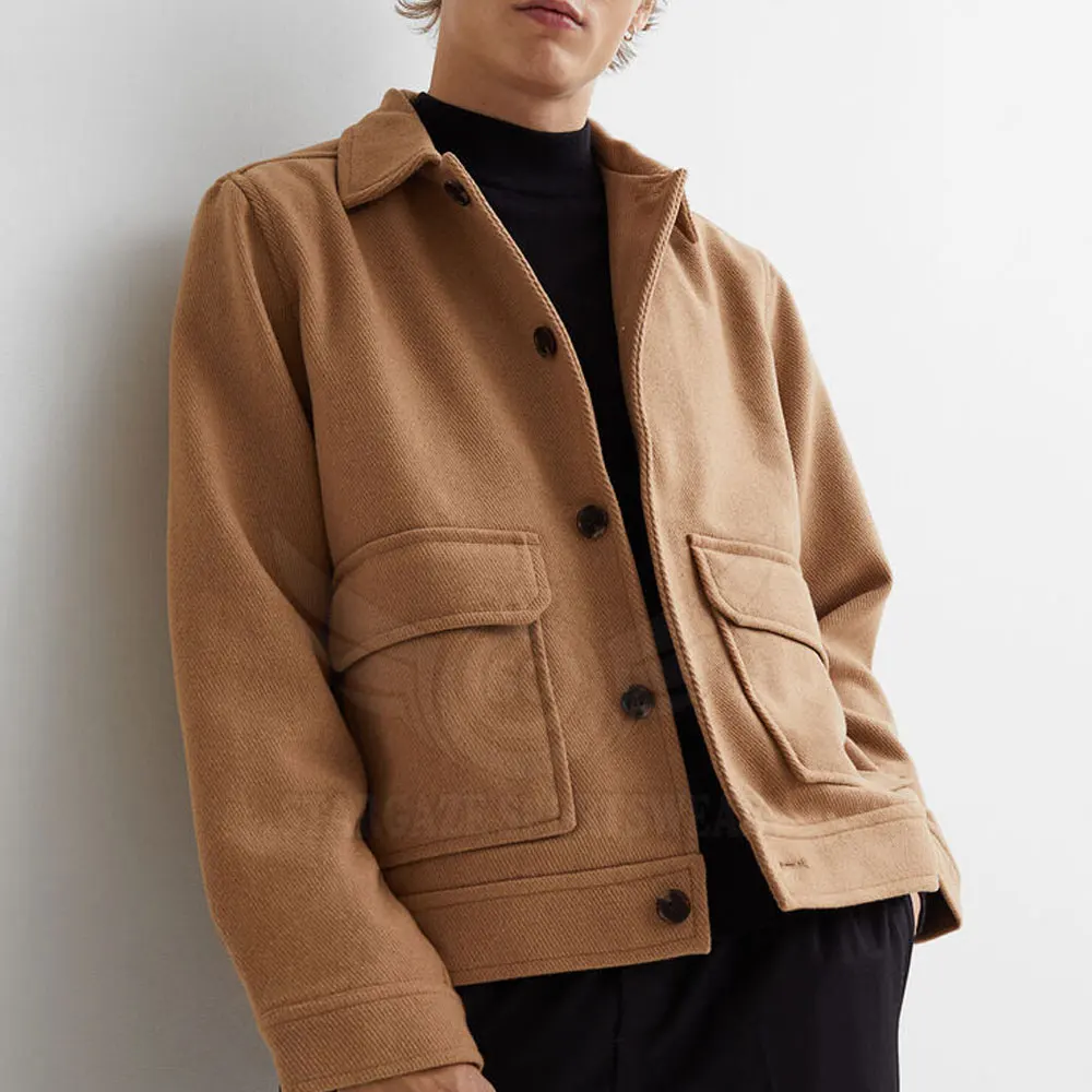 Latest Style Men Wool Jacket Wholesale Men Wool Jacket Best Selling Wool Jacket