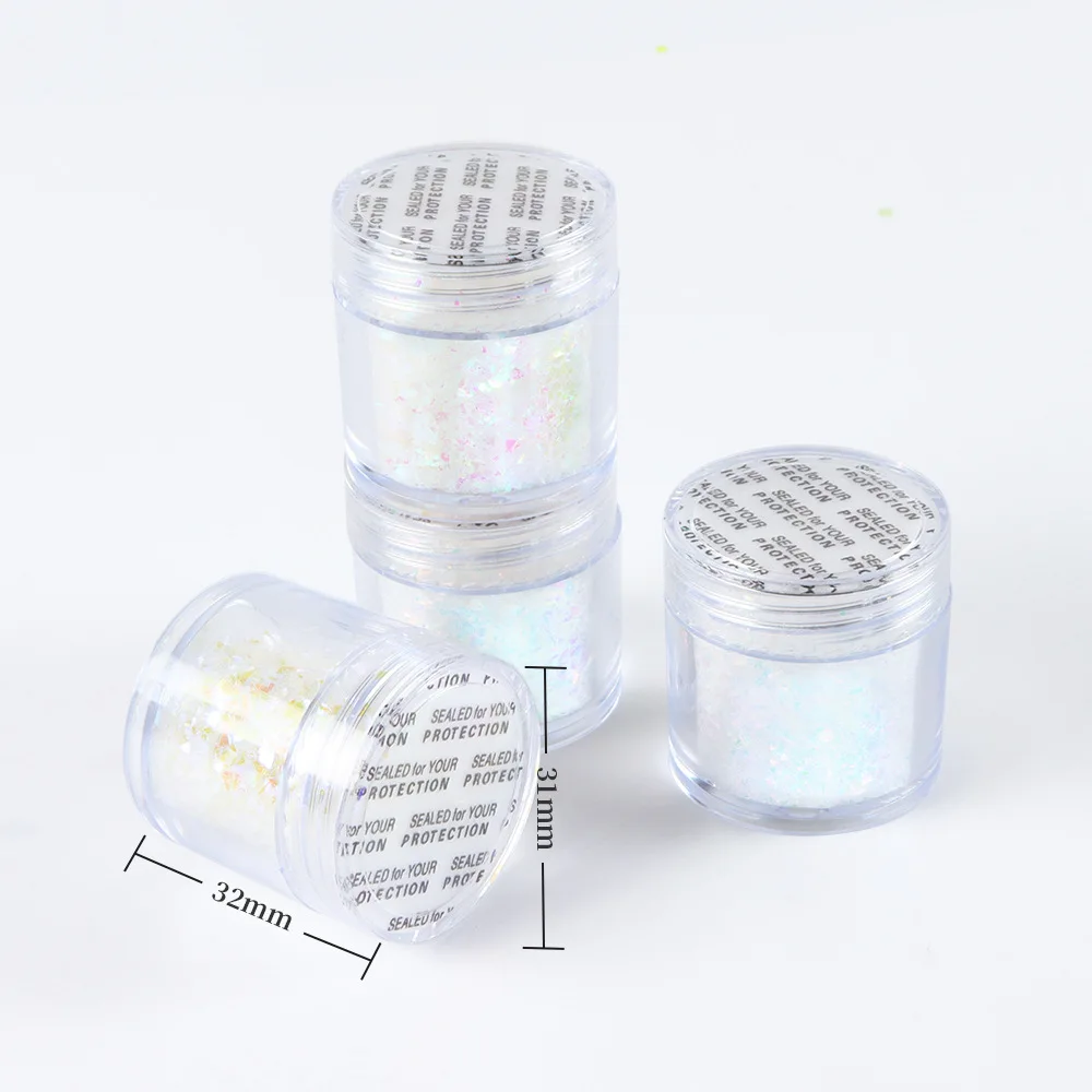 10ml nail art sequin magic color opal flakes shiny polarizing small fragments aurora glass paper foil flakes nail sequins