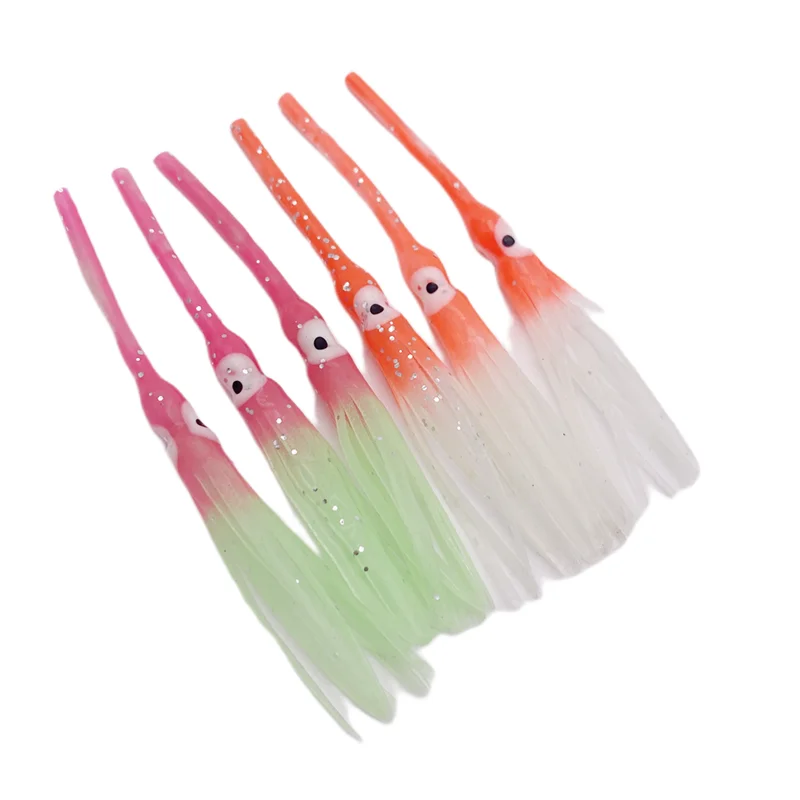 Sea Sabiki Fishing Eel Lures Needle-shaped Octopus Skirt Squid Lure Rig Saltwater Soft Jigging Bait