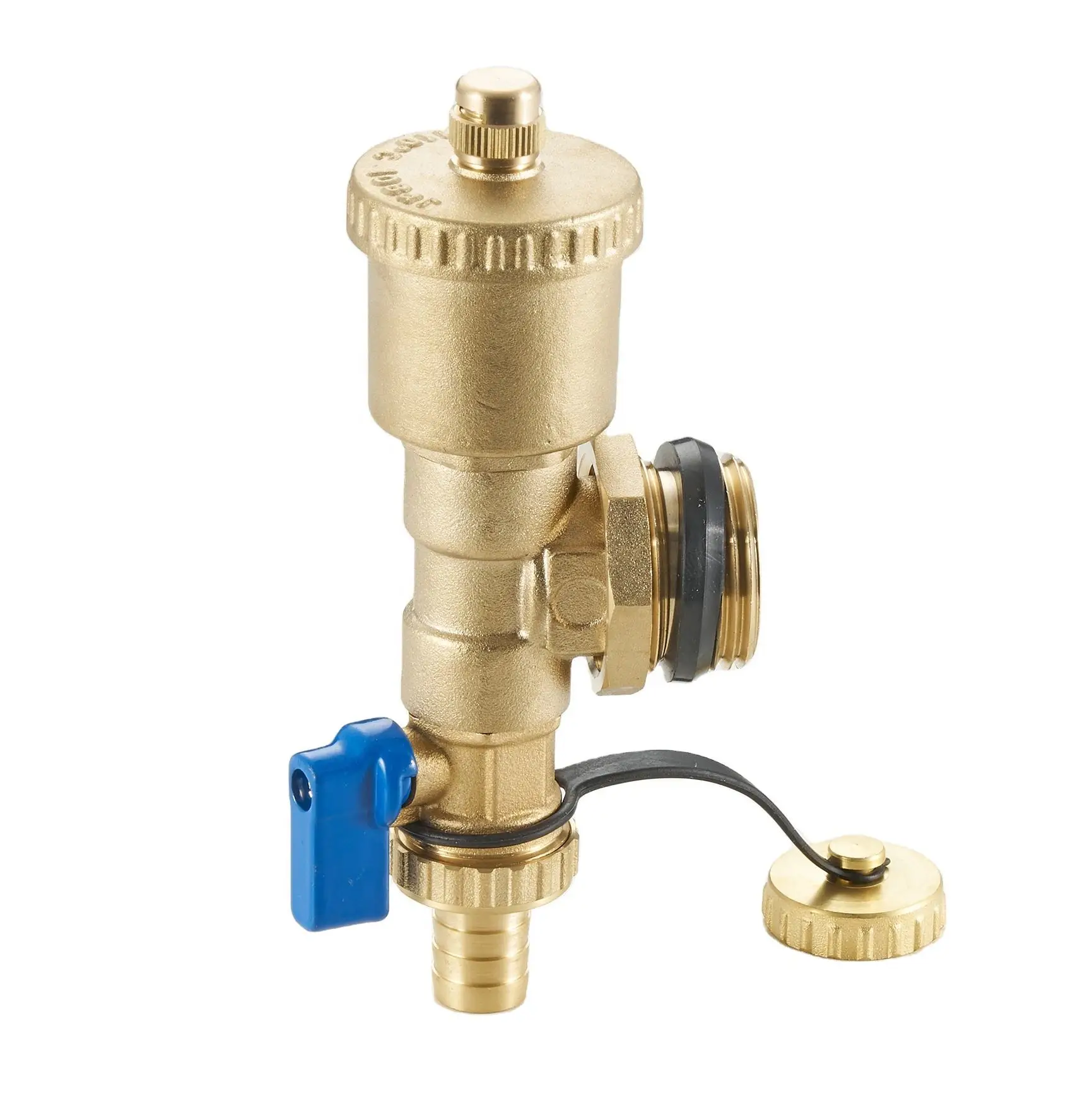 Hot Sale 1/2-1 inch Brass  Automatic Air Vent And Drain Valve For Floor Heating Manifold