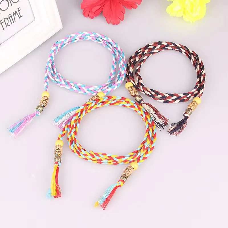 Korean style all-match dress knotted decorative belt Ladies woven belt