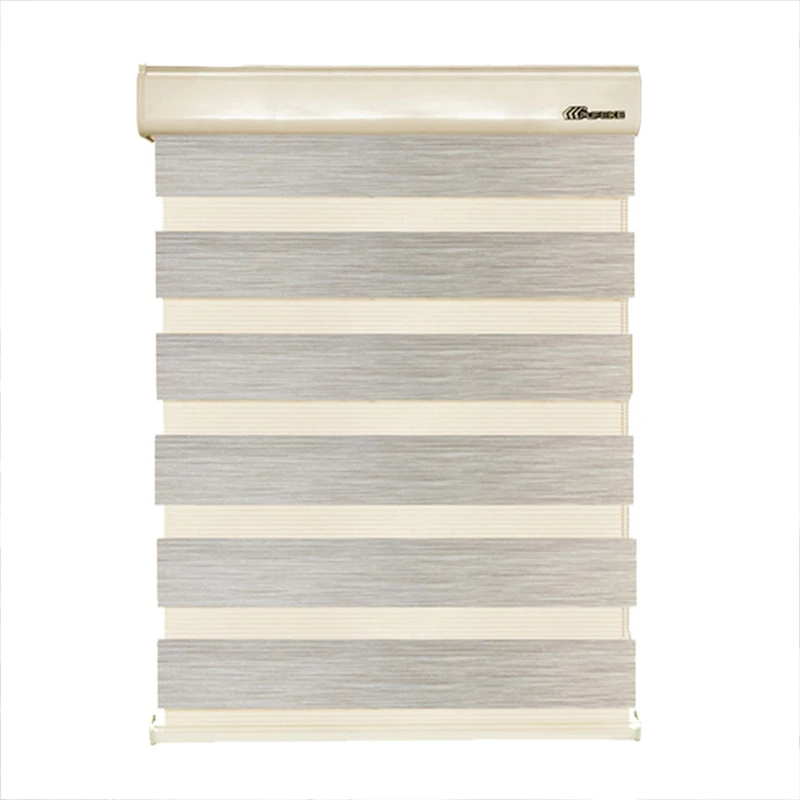 Zebra Blinds Smart Window Curtains French Design Polyester Roller Slats Office Privacy Manufactured Hotels Commercial Venetian
