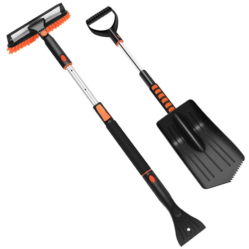 Amazon продает индивидуальный пластиковый скребок для льда с логотипом, съемная щетка для снега, снег, расширяемый скребок для льда