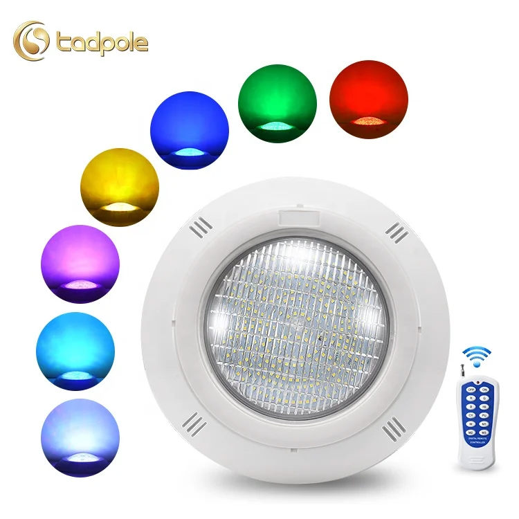 Tadpole 12W 18W 25W 35W Colorful Pool Lamp Rgb Wall Mounted Underwater Ip68 Waterproof Led Swimming Pool Light