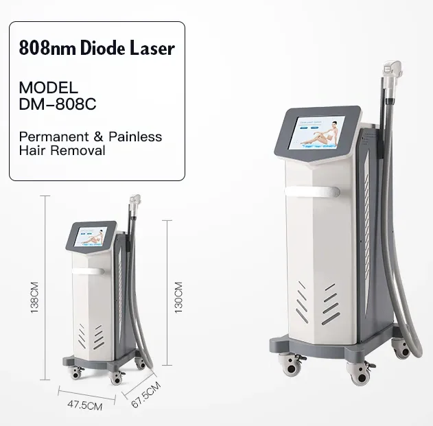 DIMEI Permanent Female Epilator 808nm Fiber Coupled Laser Diode Painless Hair Removal Machine for Sale