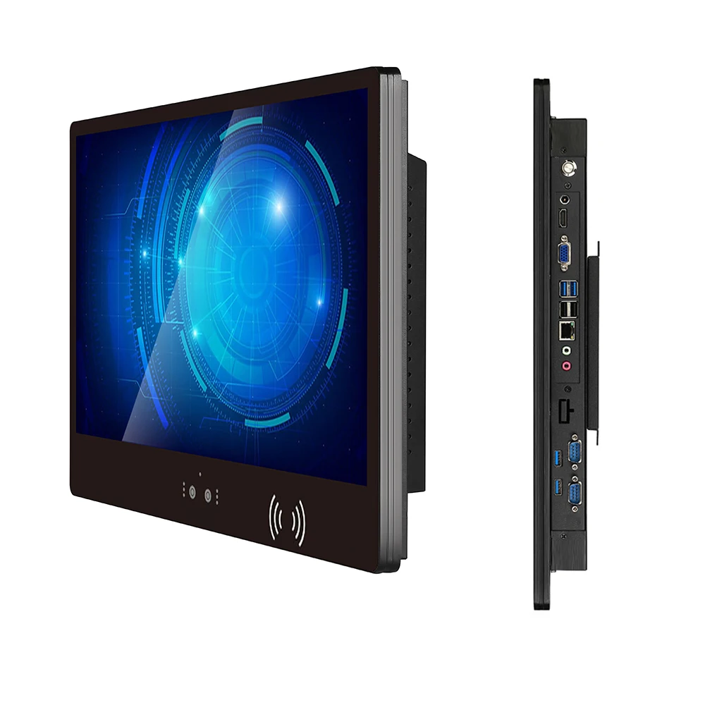 13.3 Inch Capacitive Touch Screen Aluminium Panel with RFID NFC J1900 CPU RJ45 LAN-Touch Panel Computer