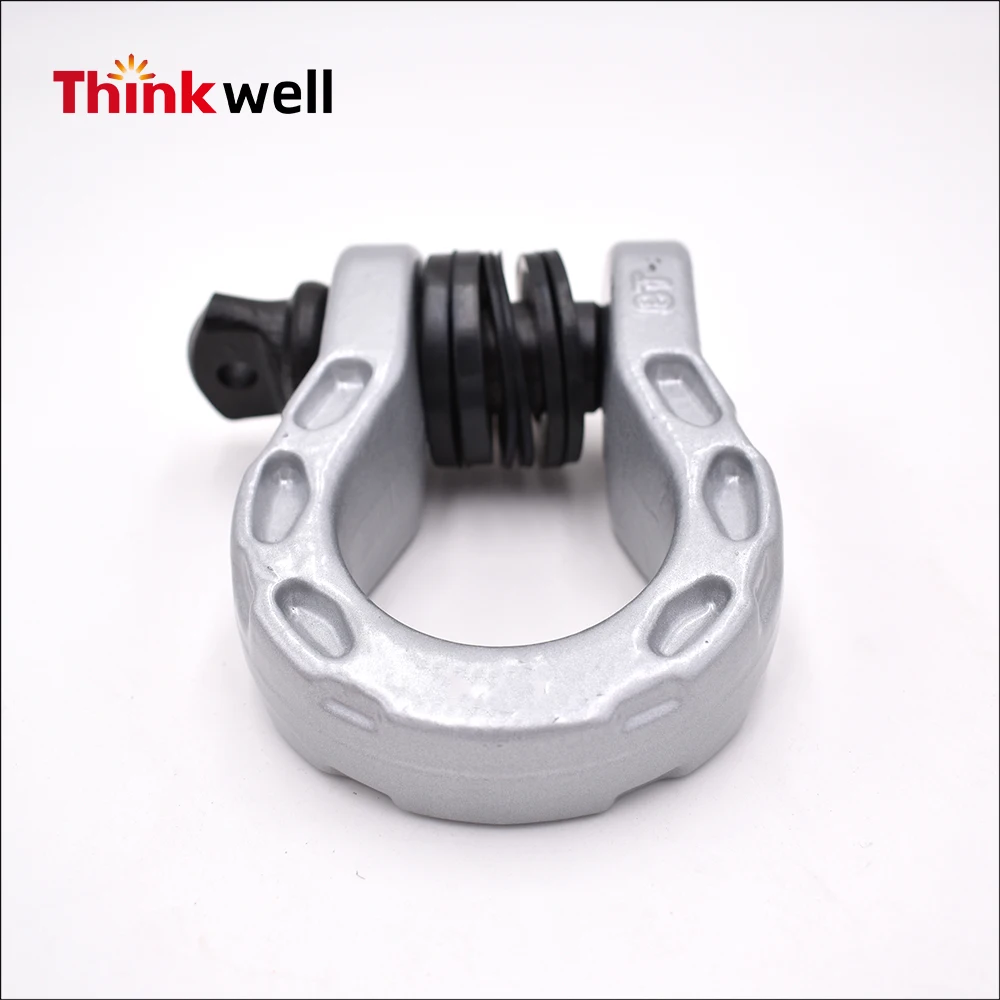 Chinese Manufacturer 8 Ton Black Painted Forged Winch Shackle