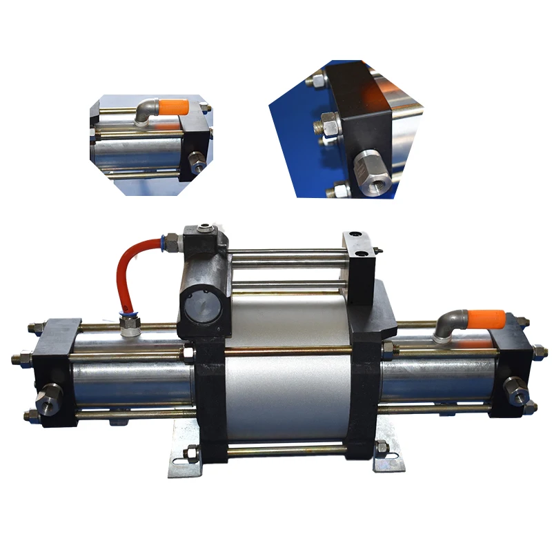 pneumatic hydrogen compressor argon/helium/nitrogen/CH4 gas compressor pump with max 50 Mpa