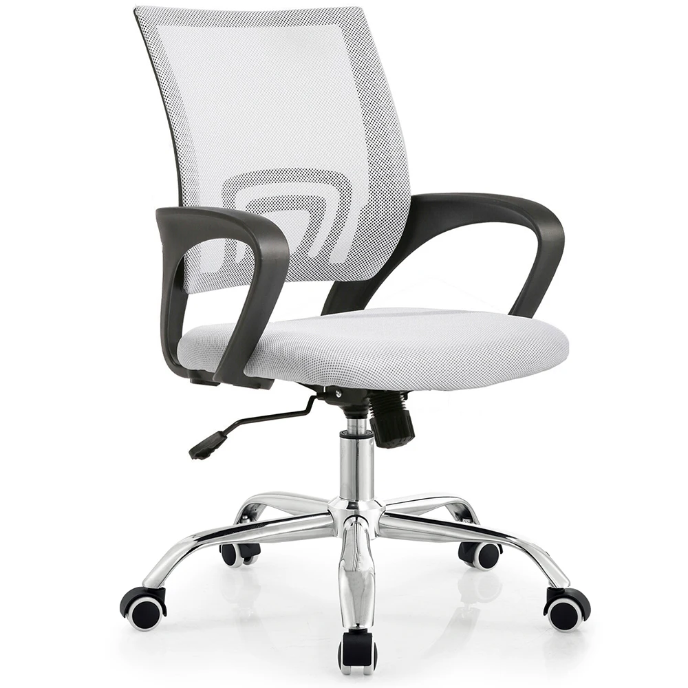 Factory Supply Cheap Free Sample Ergonomic Executive Metal Mid-Back Mesh Swivel Fabric Home Office Chair