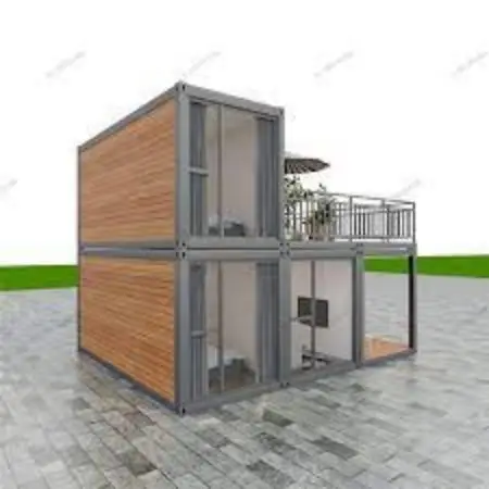 Modern container house for living 3 bed rooms mobile tiny houses portable casa container house with garage