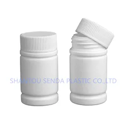 80ml plastic pill bottle, pharmacy use white color bottle, plastic container for pills