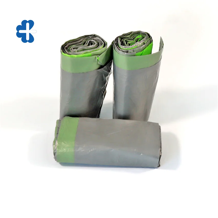 PLA trash garbage bags 100% biodegradable on roll Free samples Eco-Friendly PLA Cornstarch 100% Compostable Biodegradable Bag