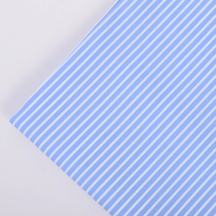 Stock yarn dyed Stripe Cotton Nylon Stretch Garment Material Fashion Stripe Shirt Fabric