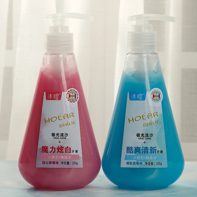 220g Liquid whitening baking soda pressure toothpaste OEM