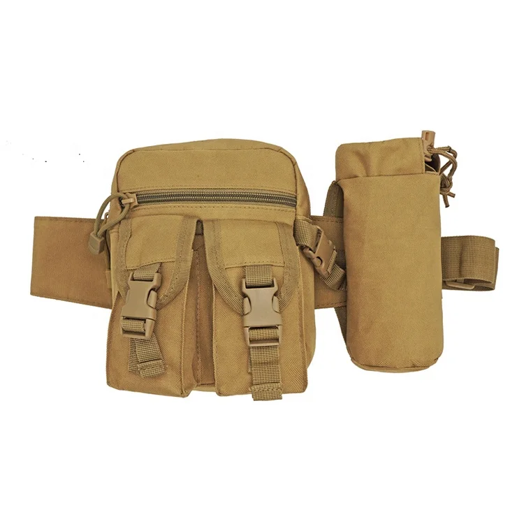 AYPPRO Molle Bag Tactical Waist Pack Pouch With Water Bottle Pocket Holder Waist Pack Bag