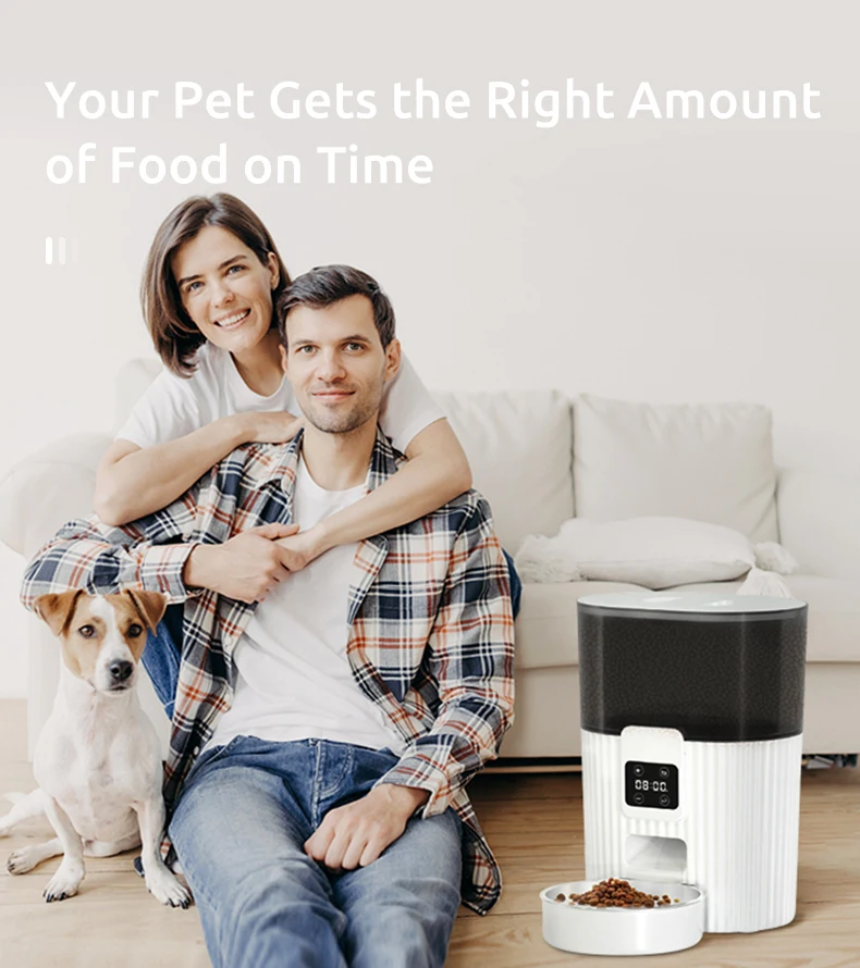 Hot Sale Automatic Cat Dog Pet Food Feeder Button Timed 3L Capacity Quantitative Food Output Smart Pet Feeder