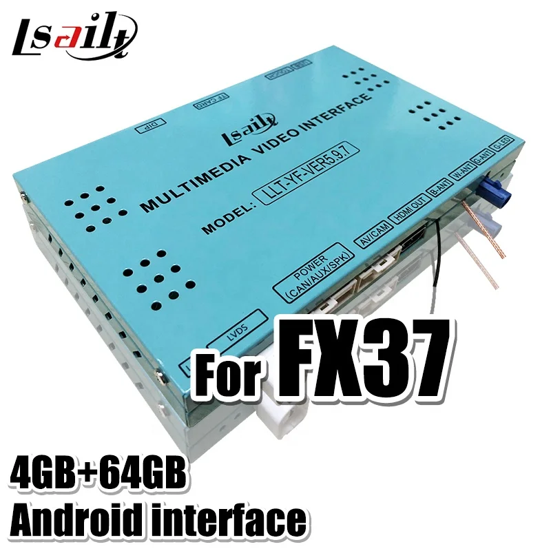 Lsailt беспроводной CP AA Автомобильный мультимедийный интерфейс включает Яндекс, Google Map для Infiniti FX37 , FX50 QX