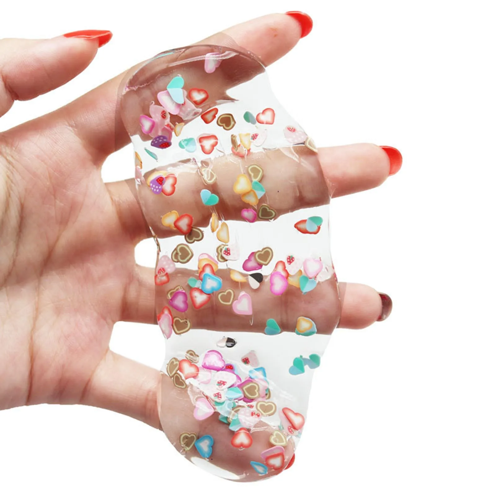 New Crazy Funny Trending Products Clear Fruit Jelly Putty Slime Toy Transparent Crystal Mud