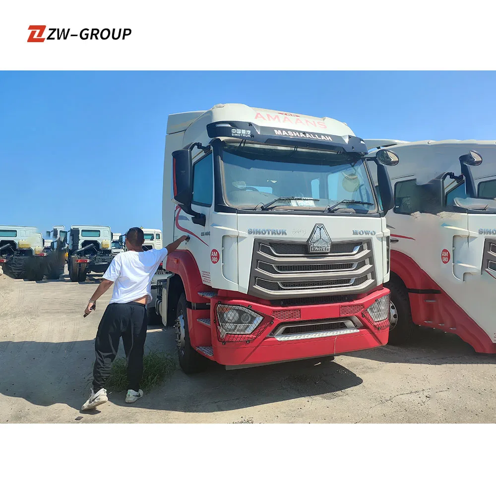 new Tractor Truck Sinotruk Howo A7 T7 CNG 420 HP 6x4 Truck Trailer Head price
