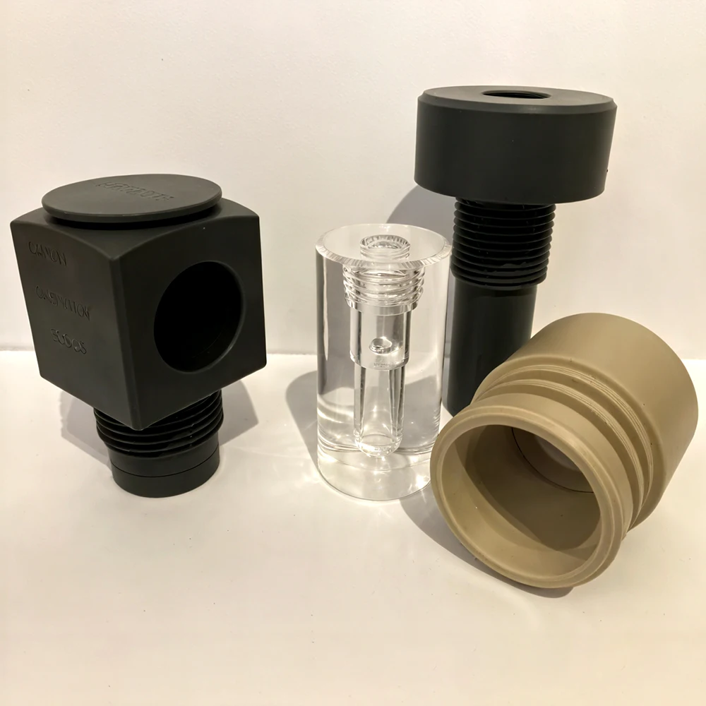 Пользовательские фрезерные Токарные акриловые Pvc Delrin Acetal PPMA Pom Peek детали обработанные компоненты нейлоновые компоненты пластиковые Cnc