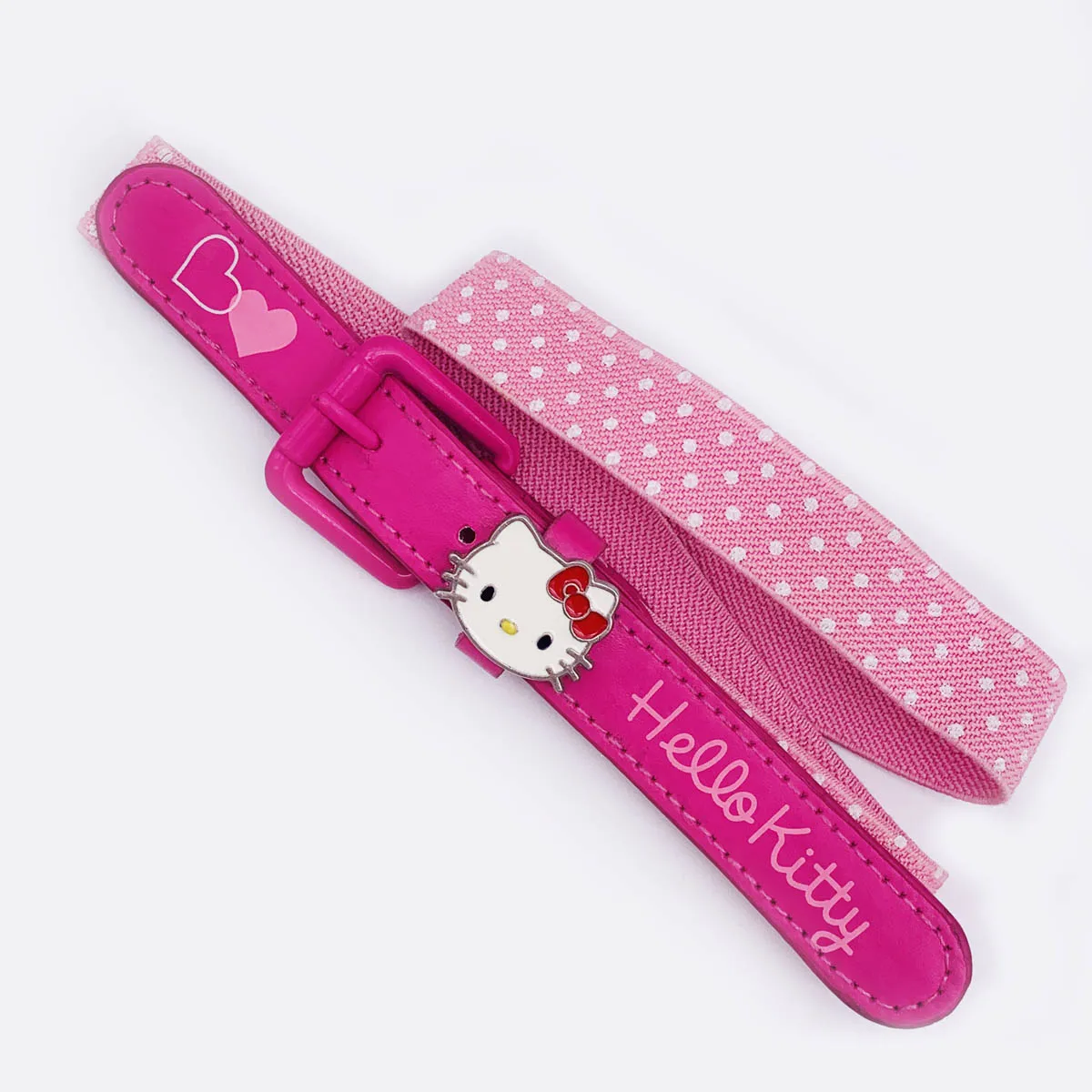 cute belt  hello kitty belt glitter & metalic PU kids belt  NBC universal avon Sedex BSCI audit jewelry factory