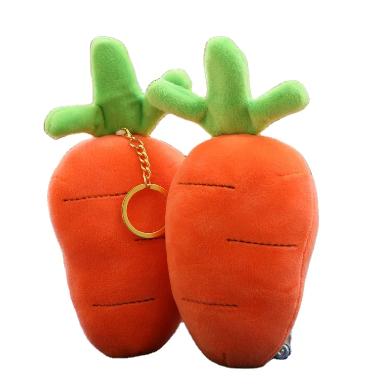 Good Price Soft Custom Plush Doll Keychain Small Plush Toy Cute Carrot Plush Keychain Toys