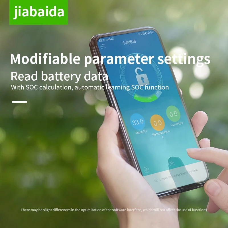 Jiabaida Смарт bms 8s 20 16с 13s lifepo4 200a 300a 72v 60v 48v 36v 24v литиевая батарея для