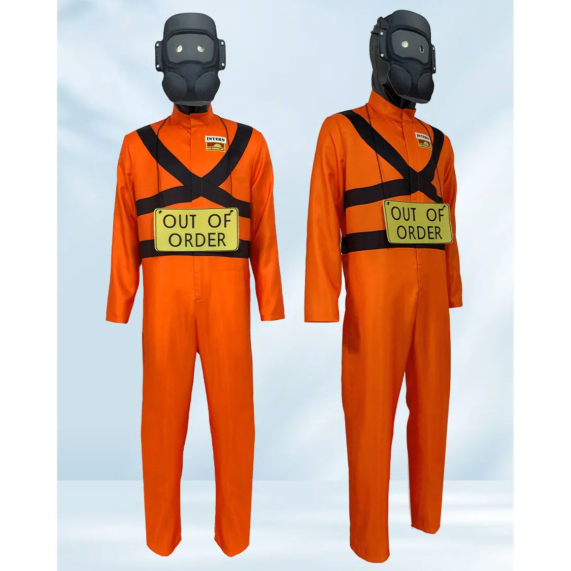 Lethal Company costume cosplay game Jumpsuit with Mask Outfit Halloween Cosplay Costume for Adult Children