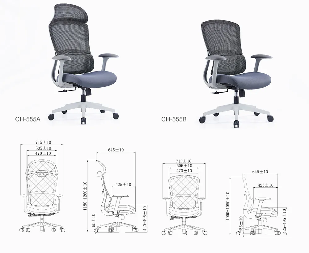 Sitzone New Director High Back Ergonomic Breathable Mesh Office Chair Swivel Office Adjustable Work Staff Chair