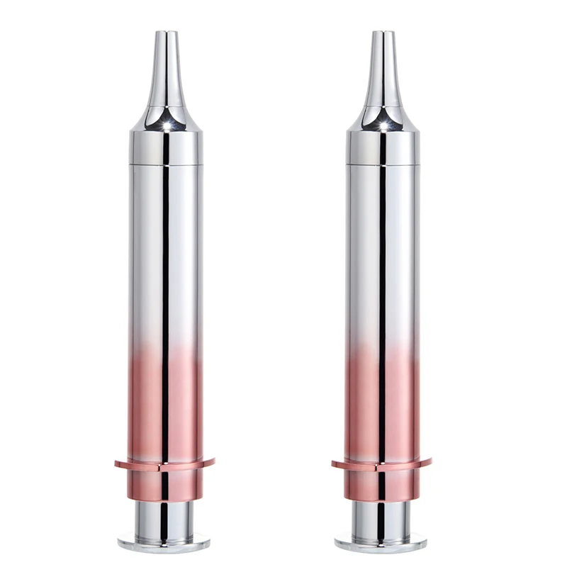Empty 15ml Cosmetic Syringe Shaped Airless Bottle For Eye Cream Injection Tube Bottle cosmetic syringe bottle