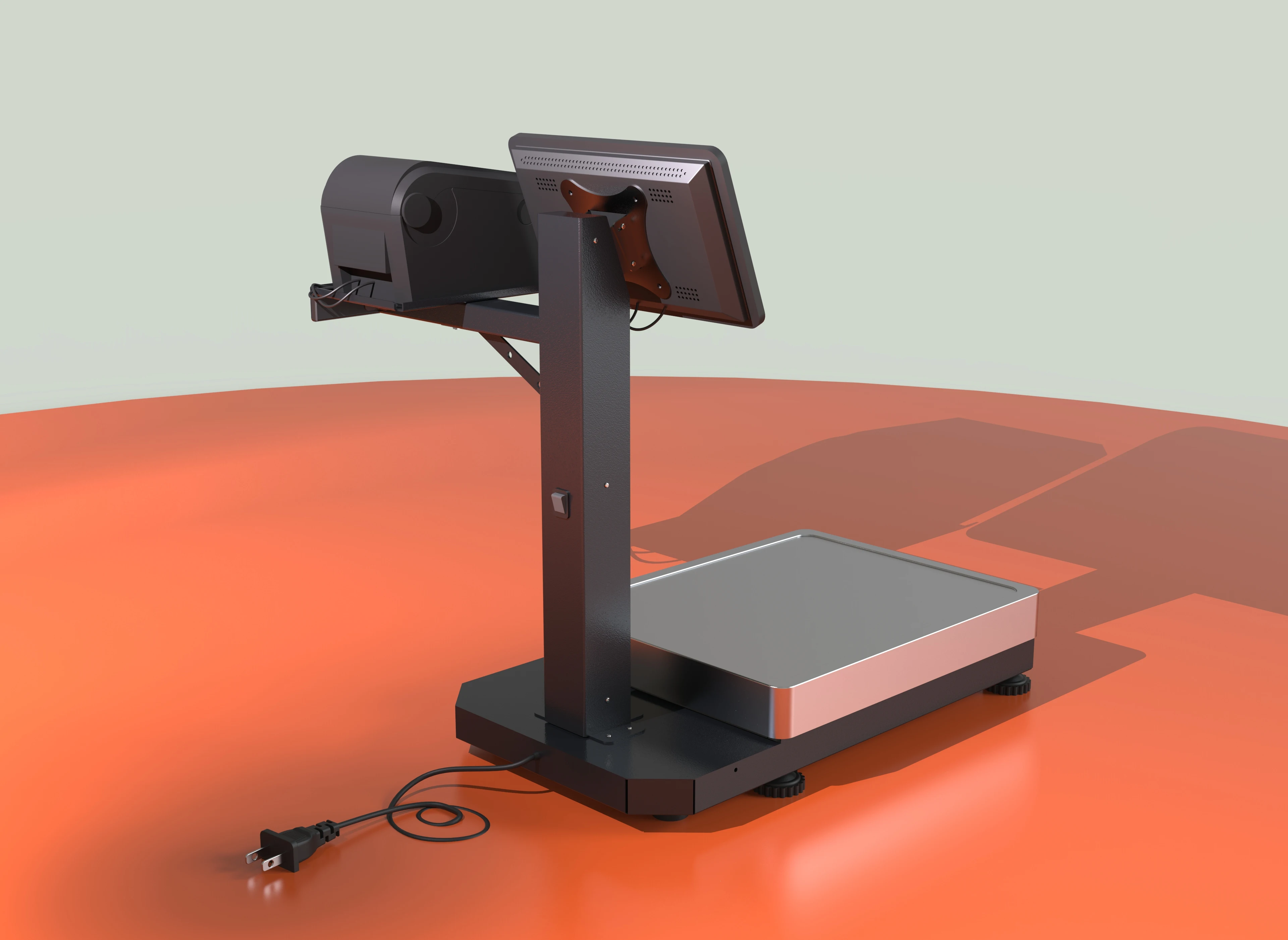 MonolithIoT Food Stores Double-screen with Printer Digital Electronic AI Android Automatic Weighing Food Smart Fresh Scales