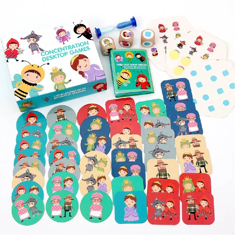 Educational Cards to Boost Memory Learning Insects People Memory Matching Game Cards For Boys and Girls
