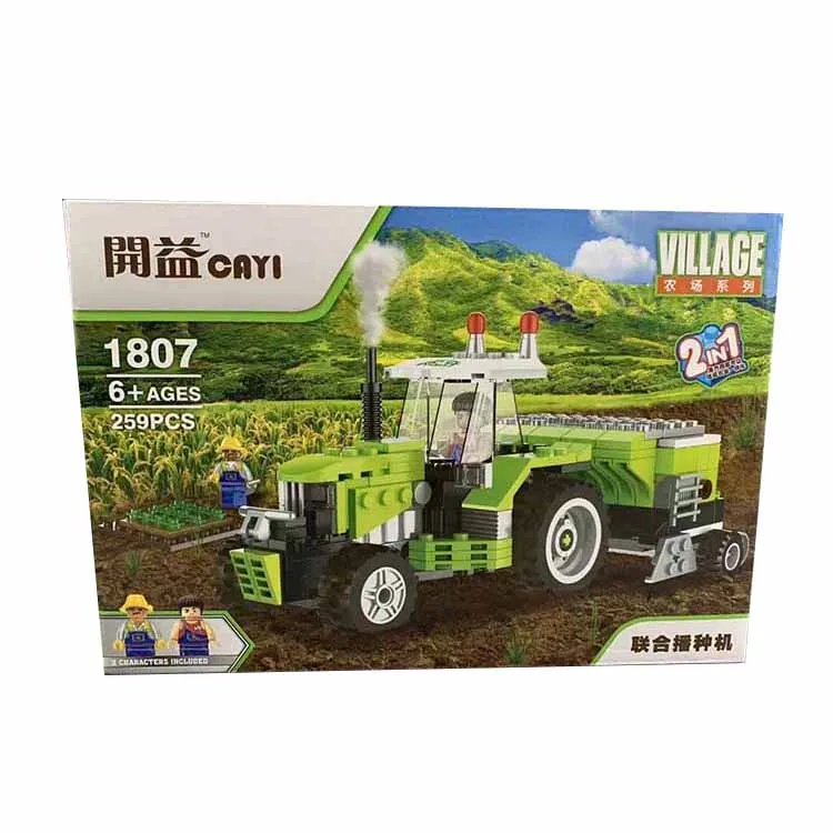 Оптовая продажа с фабрики, Детский конструктор из мелких частиц, игрушечный плантатор, ферма, тематические игрушки для мальчиков и девочек, плюс Подарочные игрушки