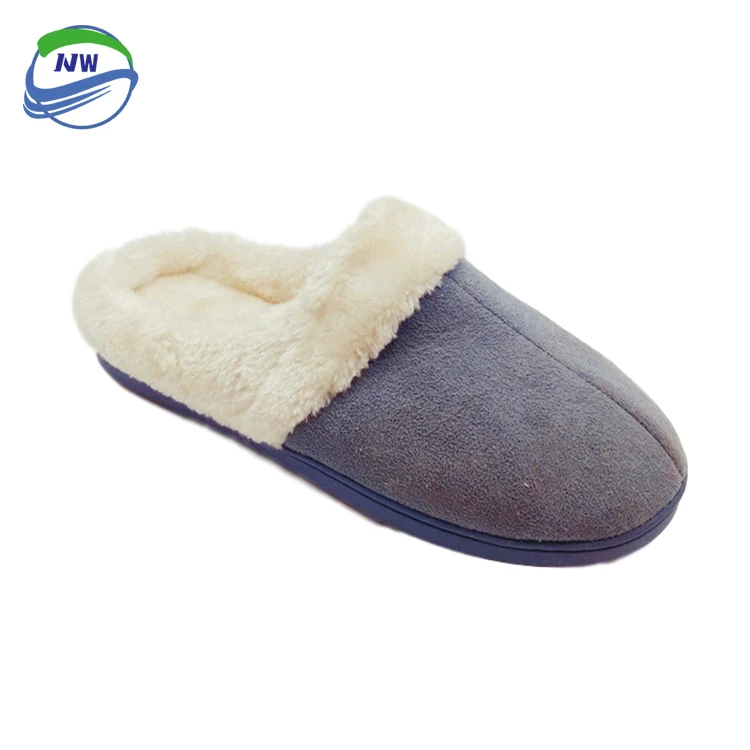 High-quality and durable colorful indoor mini suede plush indoor slippers