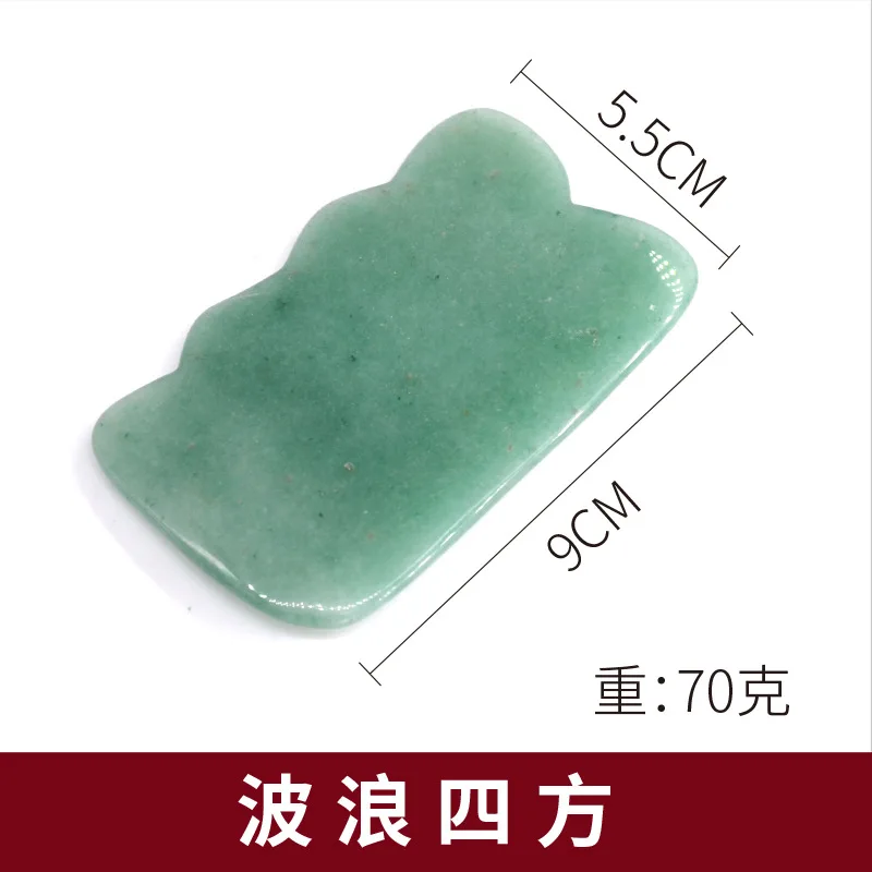 World best selling products natural jade stone gua sha roller green guasha facial tool for anti aging