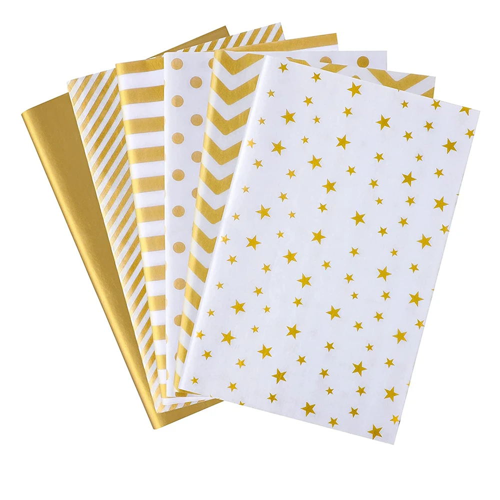 Professional Custom best quality Store design Colored Gold Packaging Shoe Recycled Clothing Garment Printed Tissue Paper