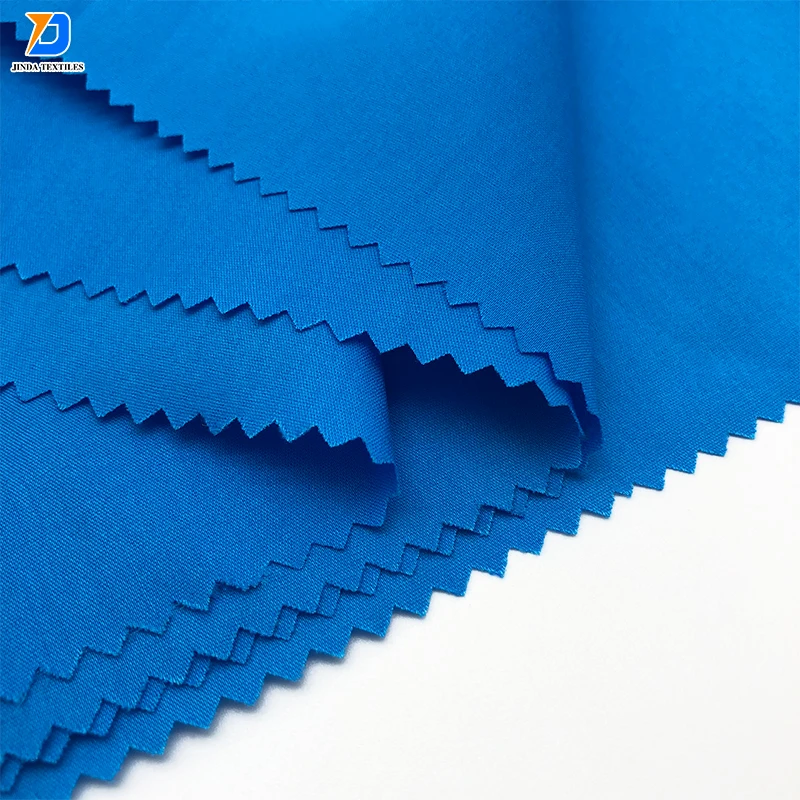 Jinda 100% cotton fabric for shirt wholesaler price factory products poly cotton white fabric