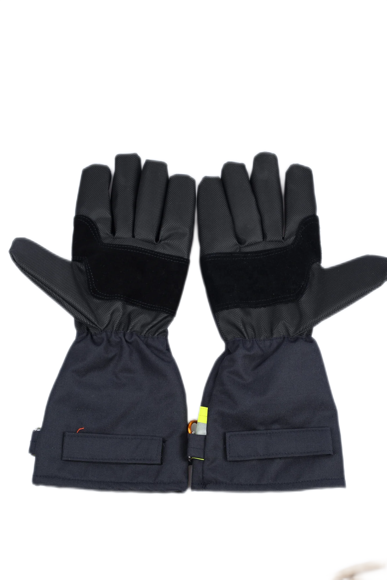 Ati-fire Factory Supply Lengthened Nomex aramid fabric Navy Blue Fire Fighter Fireman Gloves