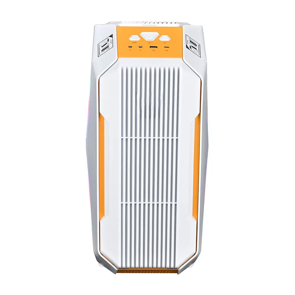 Factory OEM Custom Computer PC Case Gaming Cabinet Support M-ATX Motherboard with RGB CoolingFans  LED Lights Strips