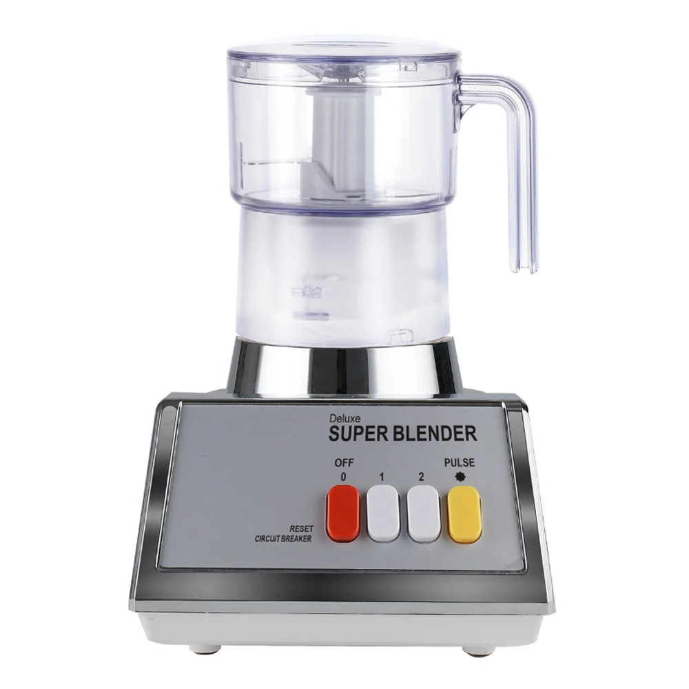 Stainless Steel Household Blender With Meat Grinder Kitchen Electric Blender Machine With Glass Jar