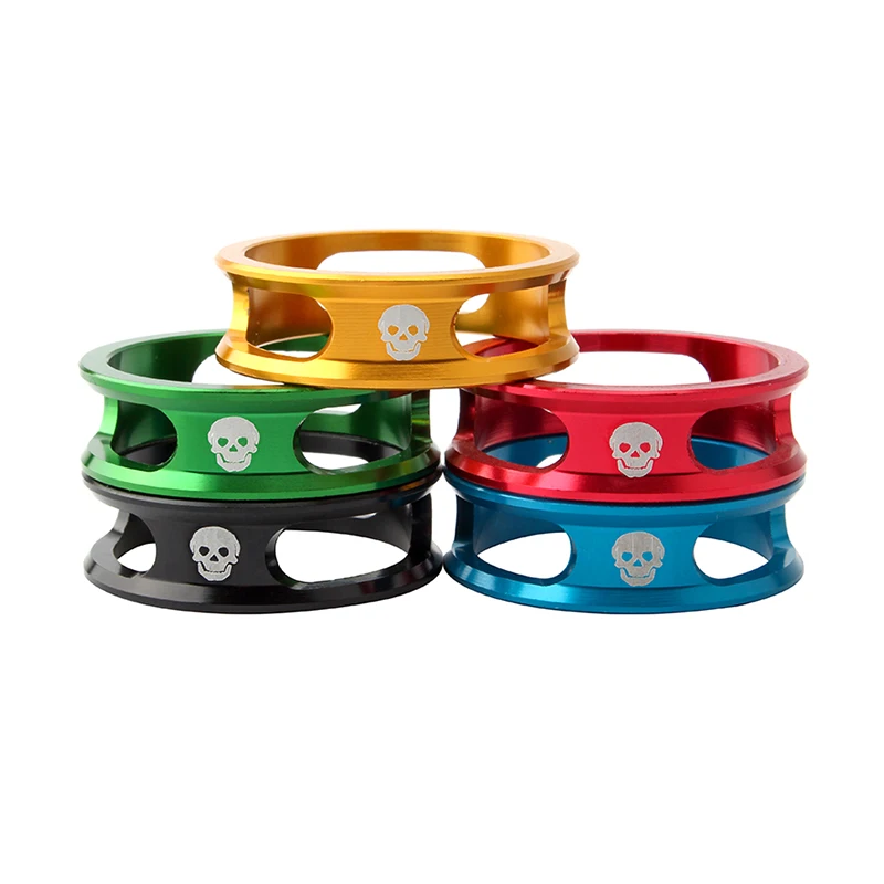 MUQZI Bike 28.6mm Stem Washer Front Fork Headset 10mm Gaskets Aluminum Alloy Spacers Ring Mountain Road Foldable Bicycle