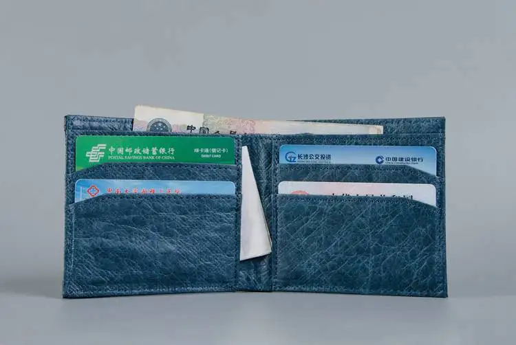 New Fashion Kraft Paper Short Wallet Horizontal Multicard ID Certificate Bag