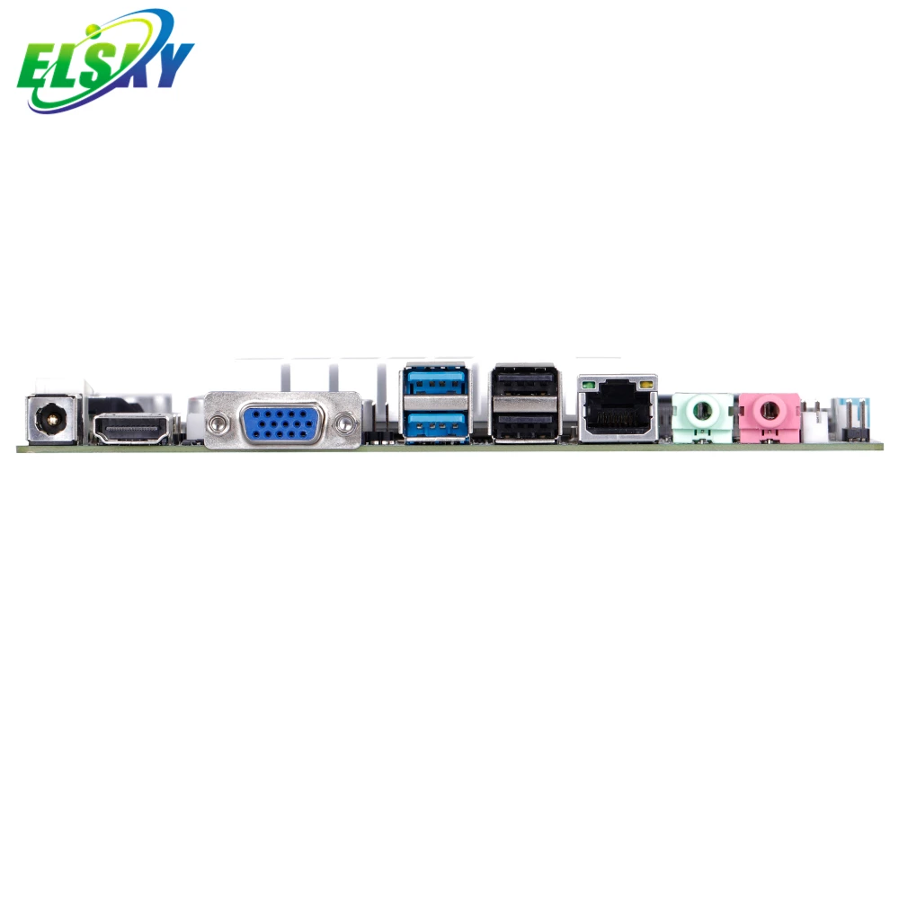 ELSKY Mini-ITX mini pc board with CPU Option RS232/422/485 VGA HD_MI LVDS M229F