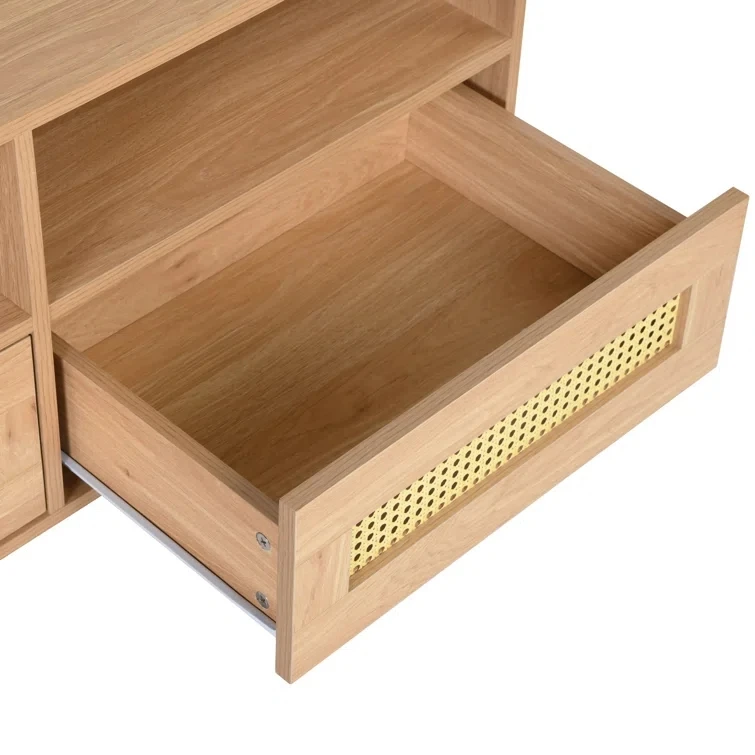 High Quality Plastic Rattan Decoration TV Console Stand Cabinet