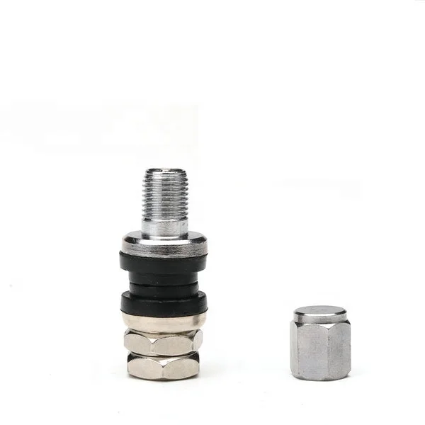 TR33E Flush Mount Motorcycle Tubeless Tyre Valve High pressure bolt on