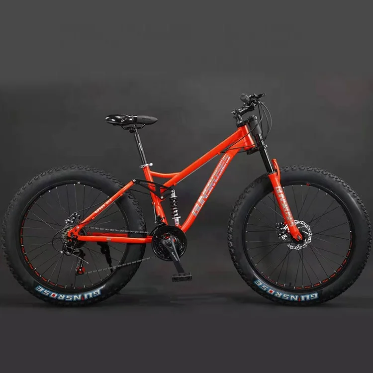 Import cheap 4.0 cycle full suspension fat tire bicycle Snow bike fat tire 26 inch mountain bike