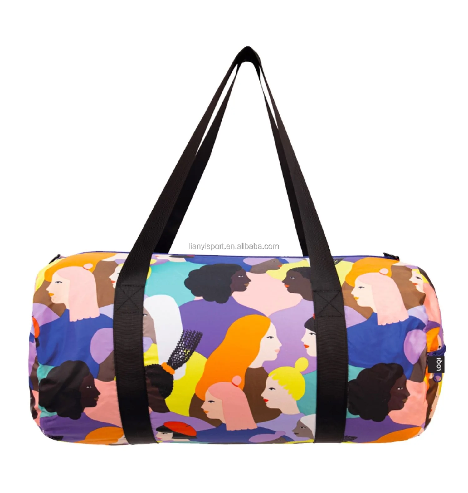 customized logo Artistic Painting Duffel Bag Waterproof Foldable Training Handbag waterproof gym sports travel Tote bag