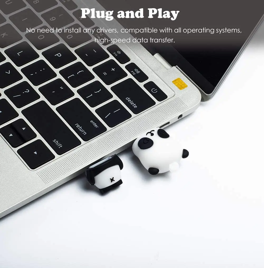 Gitra New Gadget USB2.0 USB3.0 Customized Shape Rubber Panda USB Flash drive Bespoke 3D USB Stick 1gb/2gb/4gb/ 8gb /16gb