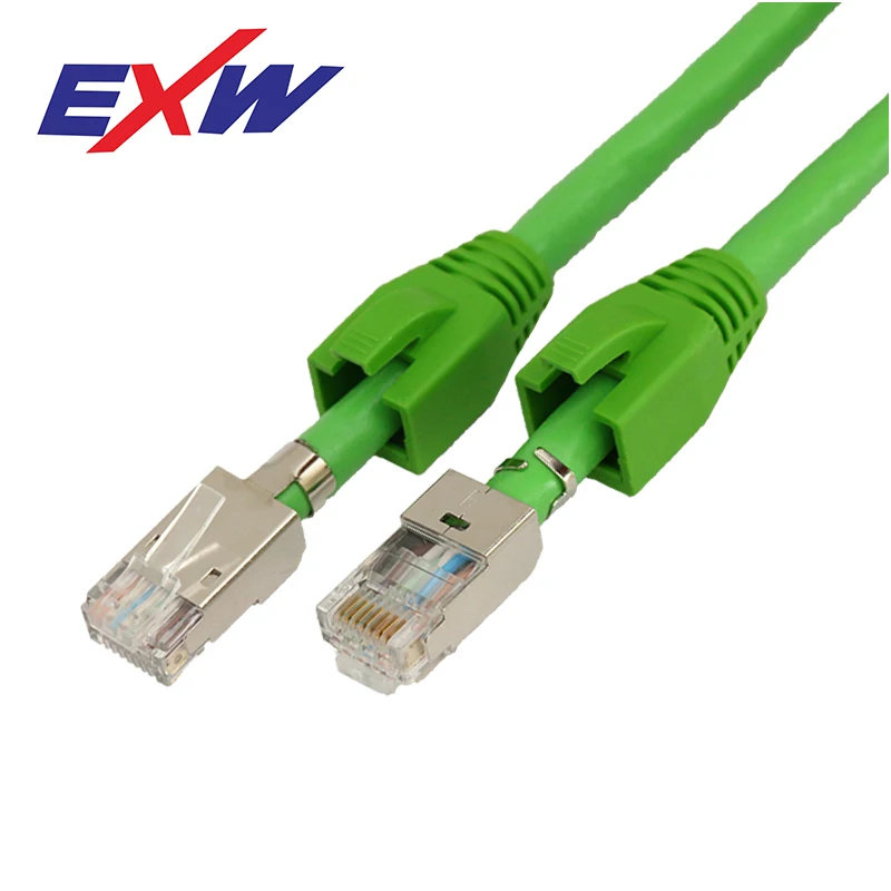 Профессиональный EXW Cat6A наружный разъем RJ45 высокого качества с защитным