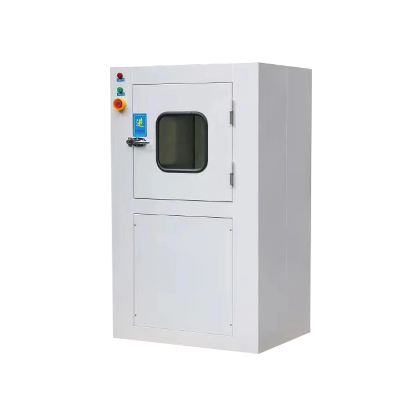 MRJH Single Story Manual Control Interlock Door Exterior Lank Finish Cold Rolled Sheet Interior Ss. Air shower Pass Box